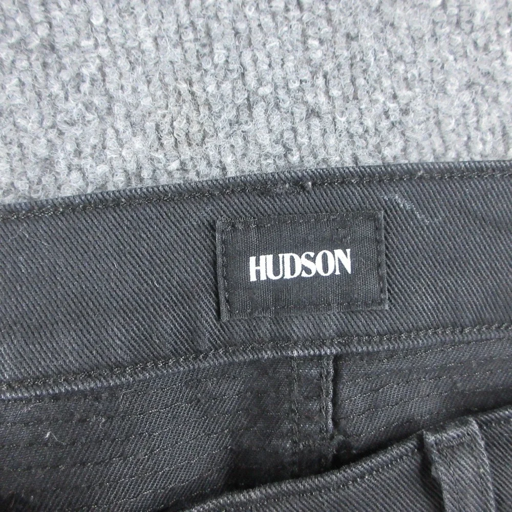 Hudson Jeans Mens 38x36 Black Blinder Skinny Biker Stretch Denim Moto Pants